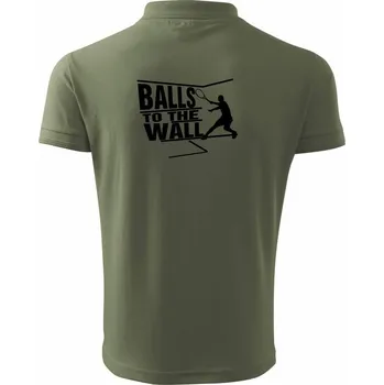 Pánská košile Balls to the Wall squash - Polokošile pánská Pique Polo 203 - 3XL ( Khaki )