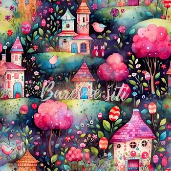 Úplet, Veselá jarní vesnička (E) (Top kvalitní úplet Bella digitisk)