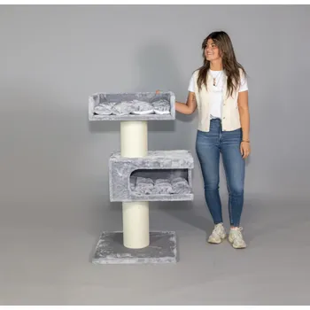 Rhr Cat Scratcher Maine Coon Lounge Retreat (Light Grey) 1,2m