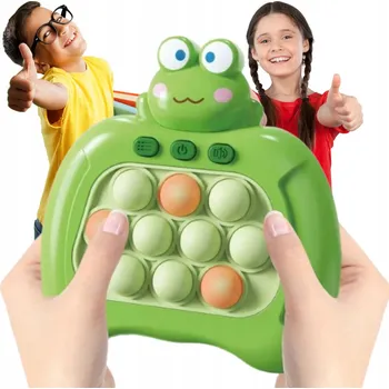 POP IT DOVEDNOSTNÍ HRA POP IT ANTISTRESOVÁ ZELENÁ ŽÁBA