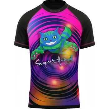 Dětské funkční triko krátký rukáv ŠKLÍBA černá Bamboo Ultra - Růžová / 130