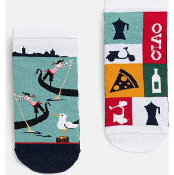 Pánské ponožky Bavlněné ponožky Medicine 2-pack pánské, více barev RS25.LGM900 vícebarevná MLA, vel. 39/42