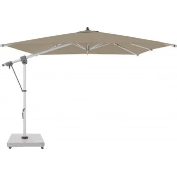 Slunečník Doppler EXPERT 3 x 3 m – zahradní výkyvný slunečník s boční tyčí : Desén látky - T847