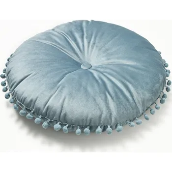 Polštář 3Pagen Kulatý polštář petrolejová průměr 38 cm