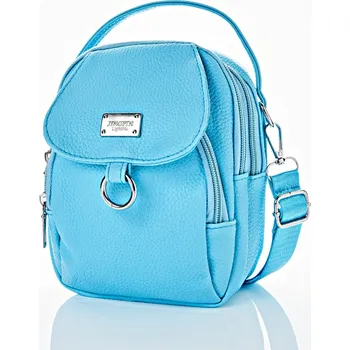 Kabelka 3Pagen Kabelka Eva tyrkysová 19 x 15 cm.