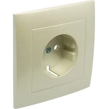 ELKO EP 90902 TPE - perleťová Rámeček + kryt zásuvky Schuko 90902TPE