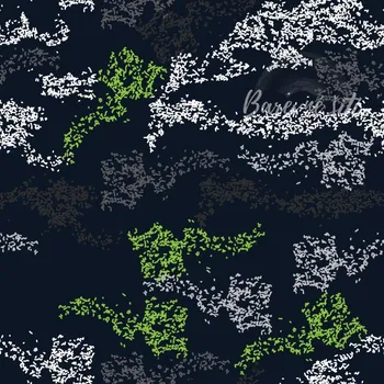 Úplet, Čárečkovaný sypaný maskáč (E) (Top kvalitní úplet Bella digitisk)