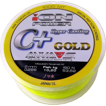 Rybářský vlasec Vlasec AWA-S Ion Power C+ Hyper Casting Gold 0,334Mm 750Mt