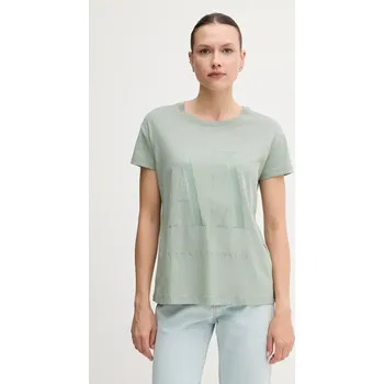 Pánské tričko Armani Exchange bavlněné tričko 8NYTCX.YJG3Z zelená 97X, vel. S