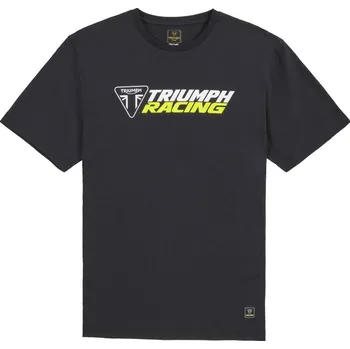 Pánské tričko TRIUMPH triko RACING black/yellow - XS