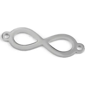 Přívěsek Přívěsek / mezidíl k výrobě šperků z nerezové oceli nekonečno, kost, motýl, srdce, střední, 1 platina nekonečno