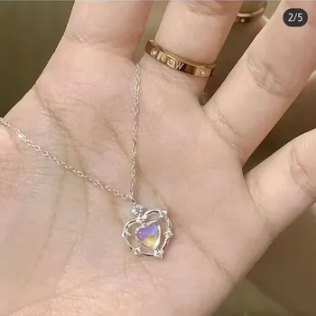 Náhrdelník Srdíčkový řetízek pro ženy na párty | přívěsek srdce, náhrdelník dámský