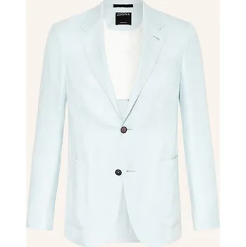 Pánské sako Zegna Pánské Sako Extra Slim Fit S Příměsí Lnu, tmavě modrá, 52