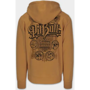 Pánská mikina PitBull West Coast Pánska mikina MULTISPORT KPZ - hnědá - PWC_PMMULSPORT_BRN Velikosti: XL