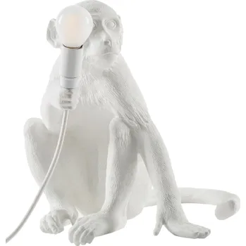 Lampička Stolní lampa MONKEY SITTING 32 cm, bílá, Seletti