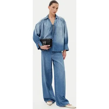 Dámská halenka PINKO Halenka 104630 A2DT Modrá Relaxed Fit S