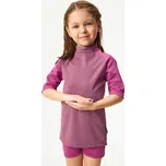 unuo Dětské triko s UV ochranou 50+, Tm. Starorůžová Velikost: 110/116