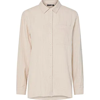 Dámská halenka BÉŽOVÁ MUŠELÍNOVÁ KOŠILE DÁMSKÁ Pieces