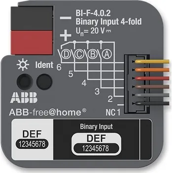 Elektrická zásuvka ABB Modul binárních vstupů 4násobný, zapuštěný 2CDG510024R0011