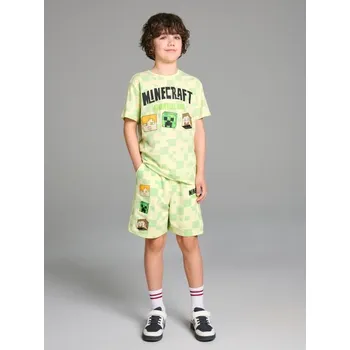Chlapecká mikina Sinsay - Kraťasy Minecraft - zelená - 370DZ-07X - 370DZ-07X-164