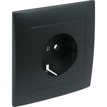 ELKO EP 90902 TIS - šedá Rámeček + kryt zásuvky Schuko 90902TIS