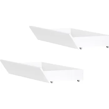 Postel Zásuvný kontejner pod postel FLORENS set 2 ks, matná bílá