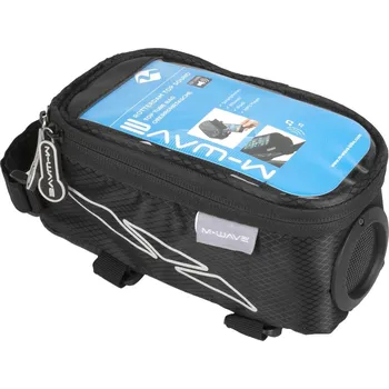 brašna na kolo KHEBIKES Taška na horní rámovou trubku M-WAVE Rotterdam Top Sound ČERNÁ