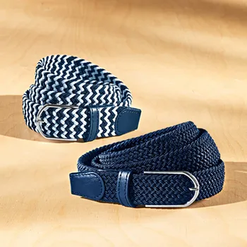 Dámské pantofle 3Pagen 2 pružné opasky nám.modrá+nám.modrá/bílá souprava