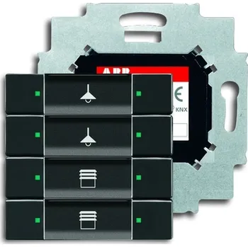 vypínač ABB Prvek ovládací 4násobný se sběrnicovou spojkou 2CKA006117A0221