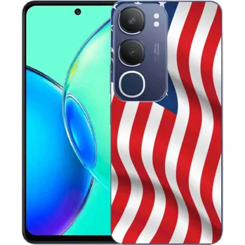 Vlajka Gelový kryt mmCase na Vivo Y19s - USA vlajka