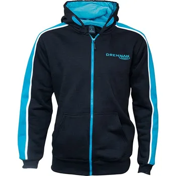 Rybářské oblečení DR Black Full Zip Hoodie, 2XL