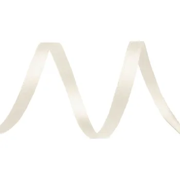 Galanterie Atlasová stuha oboulící šíře 5 mm, barva 241 krémová nejsvět.