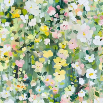 Úplet, Malba kvítečka žlutozelenkavá (E) (Top kvalitní úplet Bella digitisk)