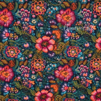 Úplet Výrazná barevná výšivka (E) (Top kvalitní úplet Bella digitisk)