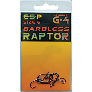 Rybářský háček Háčky ESP Bez Protihrotu Raptor G4 Sz5