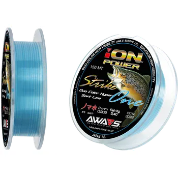 Rybářský vlasec Vlasec AWA-S Ion Power Strike One 0,234Mm 150Mt