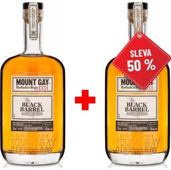 Rum Mount Gay Black Barrel 0,7L AKCE 1+1 s druhou lahví za polovinu