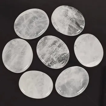 Přírodní čakrové kameny 30x22x7 mm | energetický krystal, duchovní energie 7 ks - skalní křemen