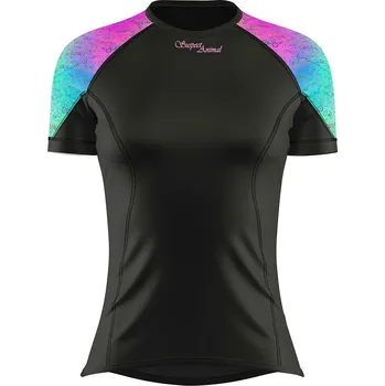 Dámské funkční triko krátký rukáv AQUARELLE LADY černá Bamboo Light New