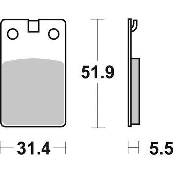 Brzdová destička Sada brzdových destiček, vždy 4 kusy v sadě BREMBO 07008