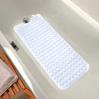 Protiskluzová podložka 3Pagen Rohož do vany bílá 98 x 39 cm