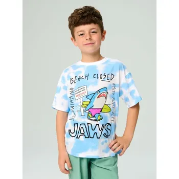 Chlapecké tričko Sinsay - Tričko Jaws - modrá - 126EJ-05X - 126EJ-05X-116