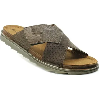 Pánské pantofle INBLU BU000017 dark brown, pánské pantofle vel.43 (INBLU BU000017 dark brown)