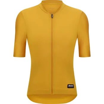 cyklistický dres SANTINI Cyklistický dres s krátkým rukávem - RTR - žlutá