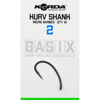 Rybářský háček Korda háčky Basix Kurv Shank Micro Barbed 10 ks Varianta: vel. 2 (KBX033)