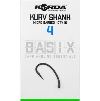 Rybářský háček Korda háčky Basix Kurv Shank Micro Barbed 10 ks Varianta: vel. 4 (KBX034)