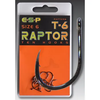 Rybářský háček Háčky ESP Raptor T6 S Protihrotem Vel.10