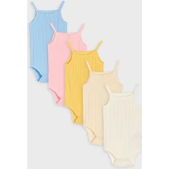 Dětská móda Sinsay - Sada 5&nbsp;body - krémová - 207DJ-01X - 207DJ-01X-56