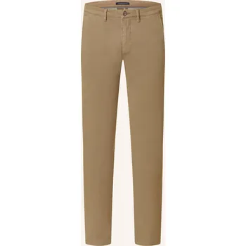 Pánské kalhoty Strokesman's Pánské Chino Kalhoty Z Piké Slim Fit, béžová, 38