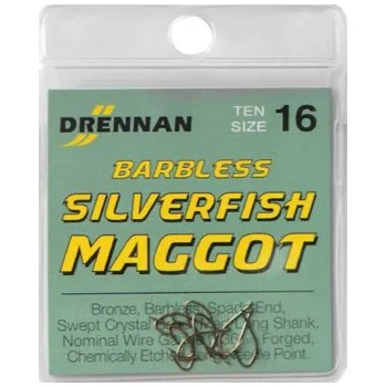 Rybářský háček Háčky DRENNAN Barbless Silverfish Maggot 20